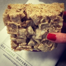 Gluten-free Chex bar from Gregory's Coffee